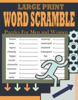 Large Print Word Scramble Puzzles For Men and Women