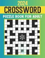 2024 Crossword Puzzle Book For Adult