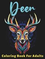 Deer Coloring Book For Adults