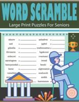 Word Scramble Large Print Puzzles For Seniors