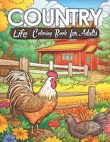 Country Life Coloring Book for Adults
