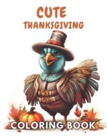 Cute Thanksgiving Coloring Book For Kids