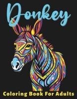Donkey Coloring Book For Adults