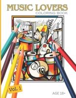 Music Lovers Coloring Book, Vol. 1
