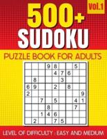 500+ SUDOKU Puzzle Book for Adults VOL.1