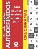 Puzzle De Navideños! Autodefinidos Crucigramas Para Adultos Versione Español Vol 1