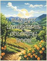 Elegant Landscapes Coloring Book