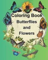 Coloring Book - Butterflies and Flowers
