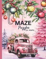 Maze Puzzles for Adults-Winter Holidays Gift for Women and Girls