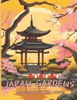 Japan Gardens Coloring Book for Adults