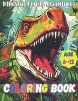 Family of Dinosaurs Coloring Book