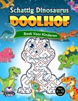 Schattig Dinosaurusdoolhofboek Voor Kinderen Van 6-12 Jaar