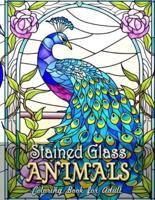 Stained Glass Animals Coloring Book for Adults