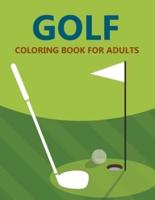 Golf Coloring Book For Adults