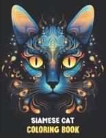 Siamese Cat Mandala Coloring Book