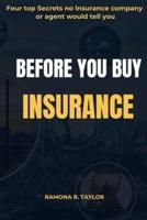 Before You Buy Insurance
