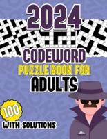 2024 Codeword Puzzle Book For Adults