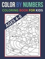 Color By Numbers Coloring Book For Kids Ages 4 -8