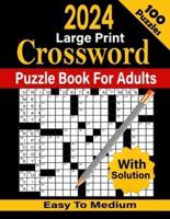 2024 Crossword Puzzle Book For Adults With Solution