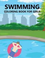 Swimming Coloring Book For Girls