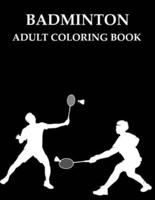 Badminton Adult Coloring Book