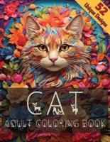 Cat Adult Coloring Book