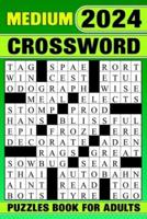2024 Medium Crossword Puzzles Book For Adults