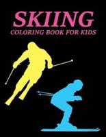 Skiing Coloring Book For Kids