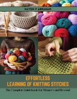 Effortless Learning of Knitting Stitches