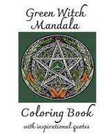 Green Witch Mandala Coloring Book
