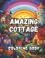 Amazing Cottage Coloring Book for Adults