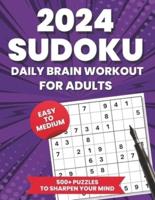 2024 Sudoku Daily Brain Workout for Adults