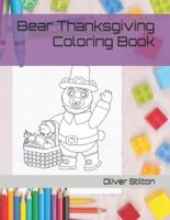 Bear Thanksgiving Coloring Book