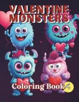 Valentine Monsters Coloring Book