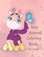 Baby Animal Coloring Book For Kids