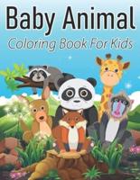 Baby Animal Coloring Book For Kids