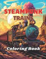 Steampunk Trains Coloring Book