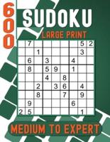 Sudoku Large Print for Adults Medium to Expert