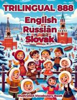 Trilingual 888 English Russian Slovak Illustrated Vocabulary Book