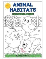 Animal Habitat Coloring Book for Kids