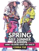 Spring Boy Summer Fashion - Anime Coloring Book For Adults Vol.2
