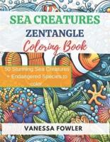 Sea Creatures Zentangle Coloring Book.
