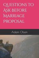 Questions to Ask Before Marriage Proposal