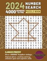 2024 Large Print Number Search Puzzle for Adult, Teens and Seniors.