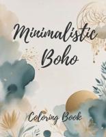 Minimalist Boho Coloring Book for Teens & Adults