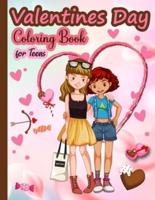 Valentines Day Coloring Book for Teens
