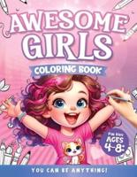 Awesome Girls Coloring Book for Kids Ages 4-8