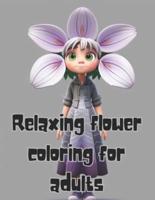 Relaxing Flower Coloring for Adults
