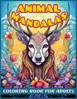 Animal Mandalas Coloring Book for Adults