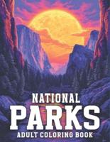 National Parks Adult Coloring Book